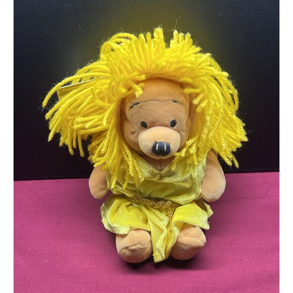 Virgo Winnie The Pooh 8” Mini Bean Bag Plush Disney Store Zodiac Astrology - Picture 1 of 6